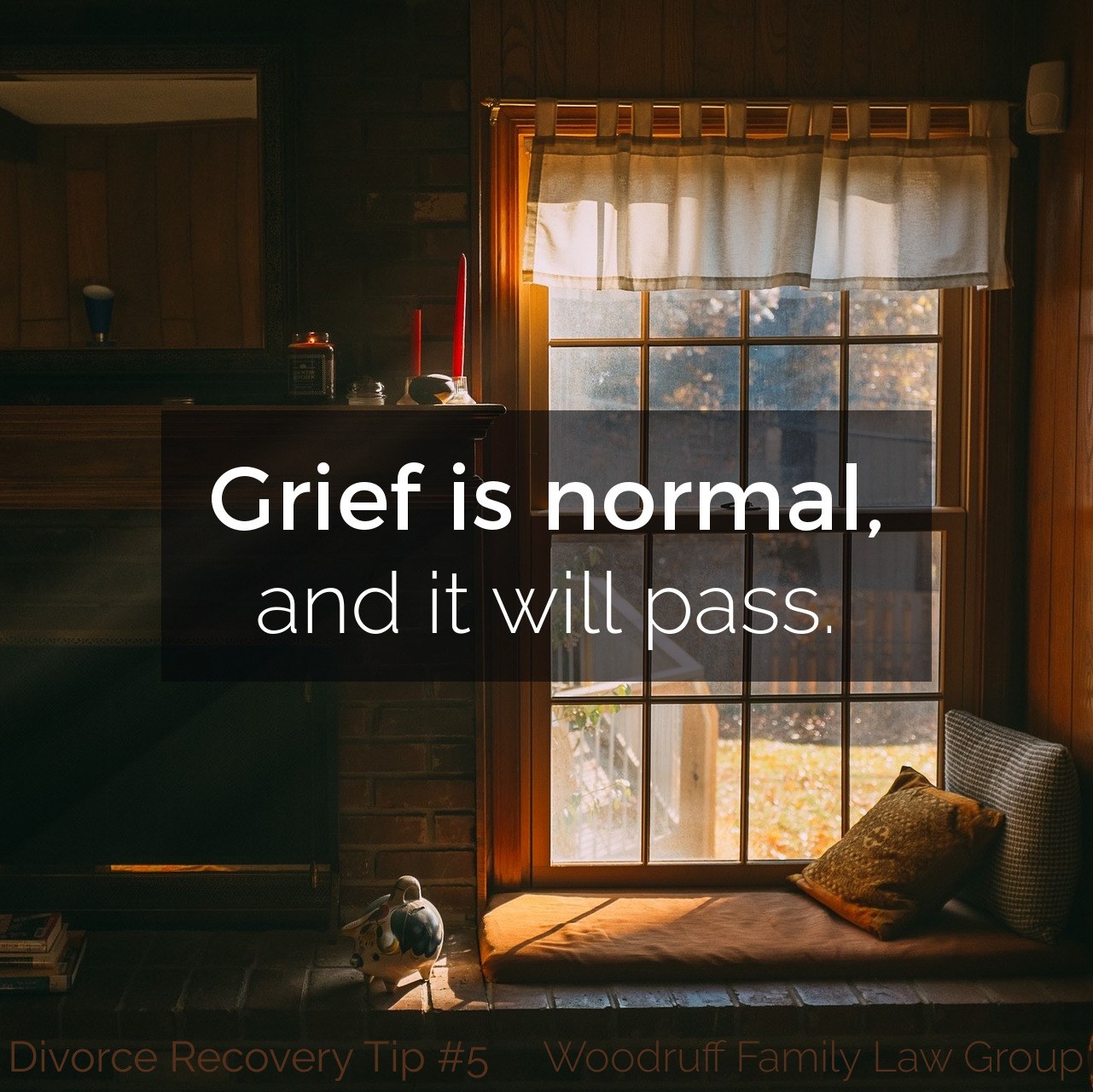 Divorce Recovery Tip 5 - Grief is normal, and it will pass.