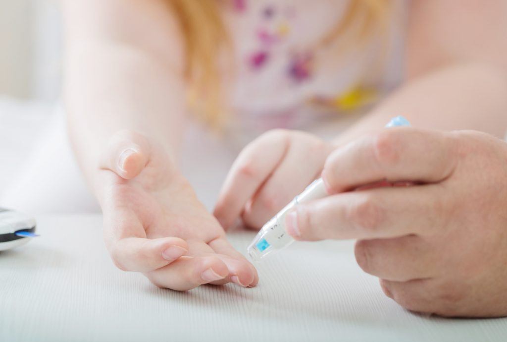 Measuring Blood Sugar Level Of Teen Girl With Glucometer Medical Kidnapping by DHHS